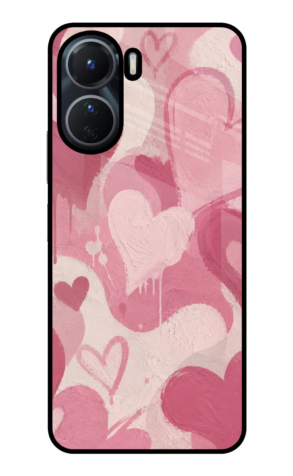 Hearty case Vivo T2x 5G Glass Case Back Cover by Casekaro