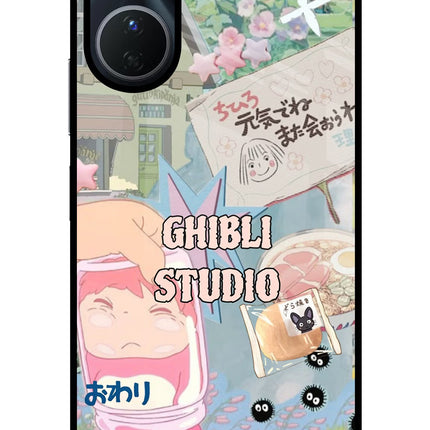 Studio Ghibli Vivo T2x 5G Glass Case