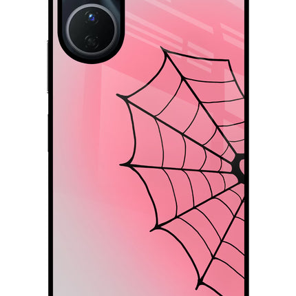 Pink Web Vivo T2x 5G Glass Case