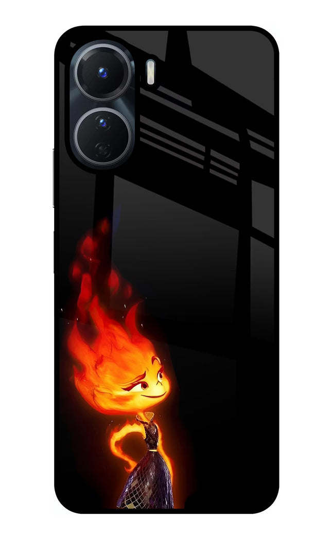 Ember Flame Vivo T2x 5G Glass Case