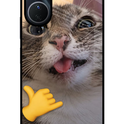 Silly Cat Call Vivo T2x 5G Glass Case