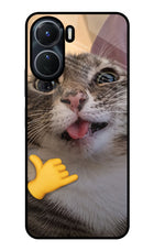 Silly Cat Call Vivo T2x 5G Glass Case