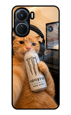 Gamer Cat Energy Vivo T2x 5G Glass Case