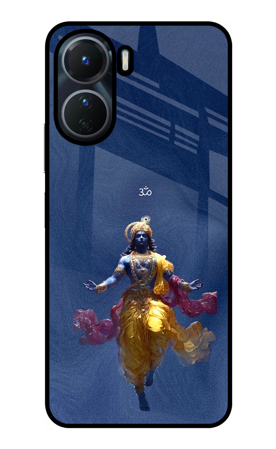 Cosmic Krishna Vivo T2x 5G Back Cover, Glass case