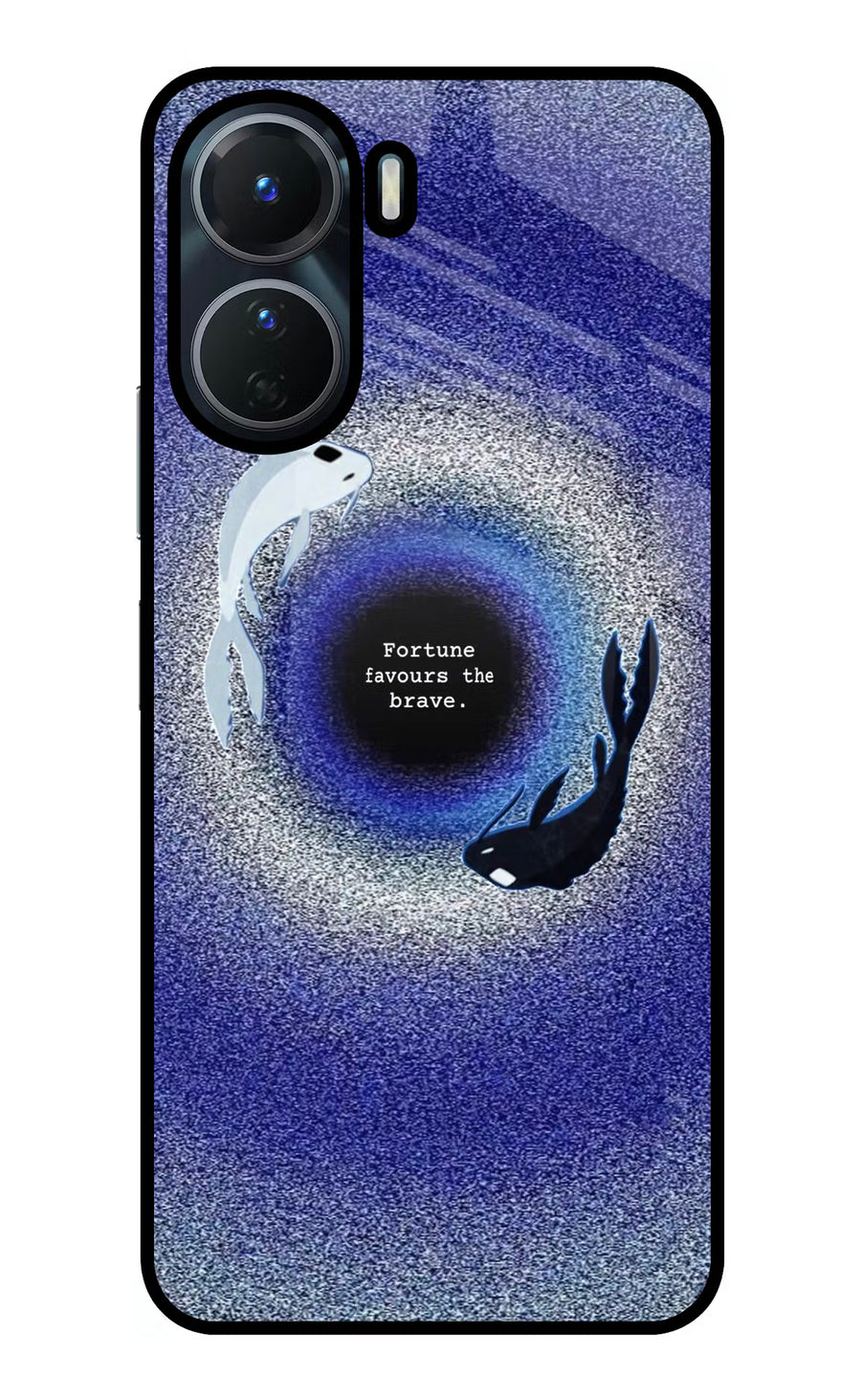 Dark Koi Vivo T2x 5G Back Cover, Glass case
