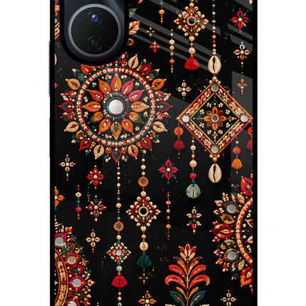 Boho Noir Vivo T2x 5G Glass Case