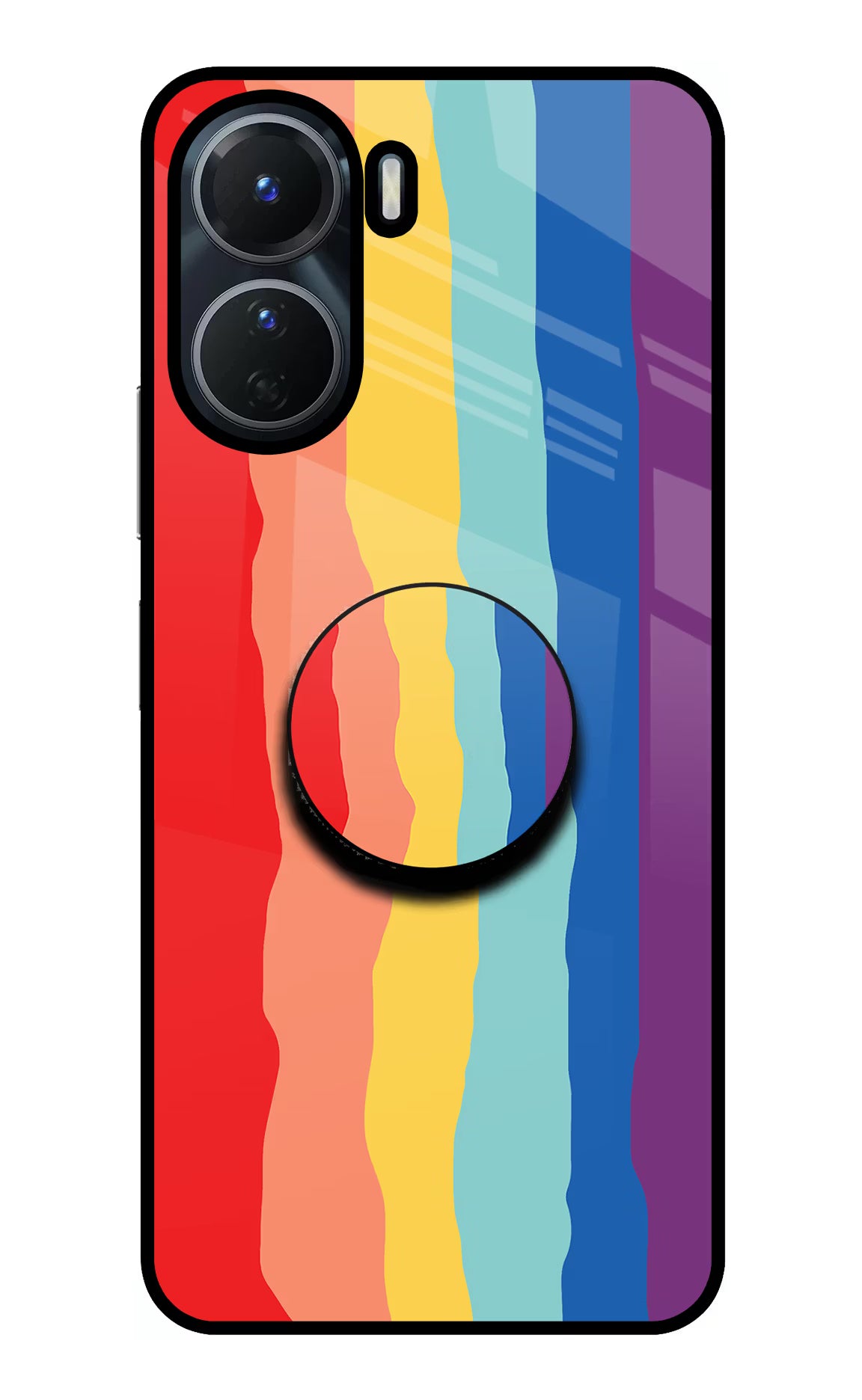 Rainbow Vivo T2x 5G Pop Case by Casekaro