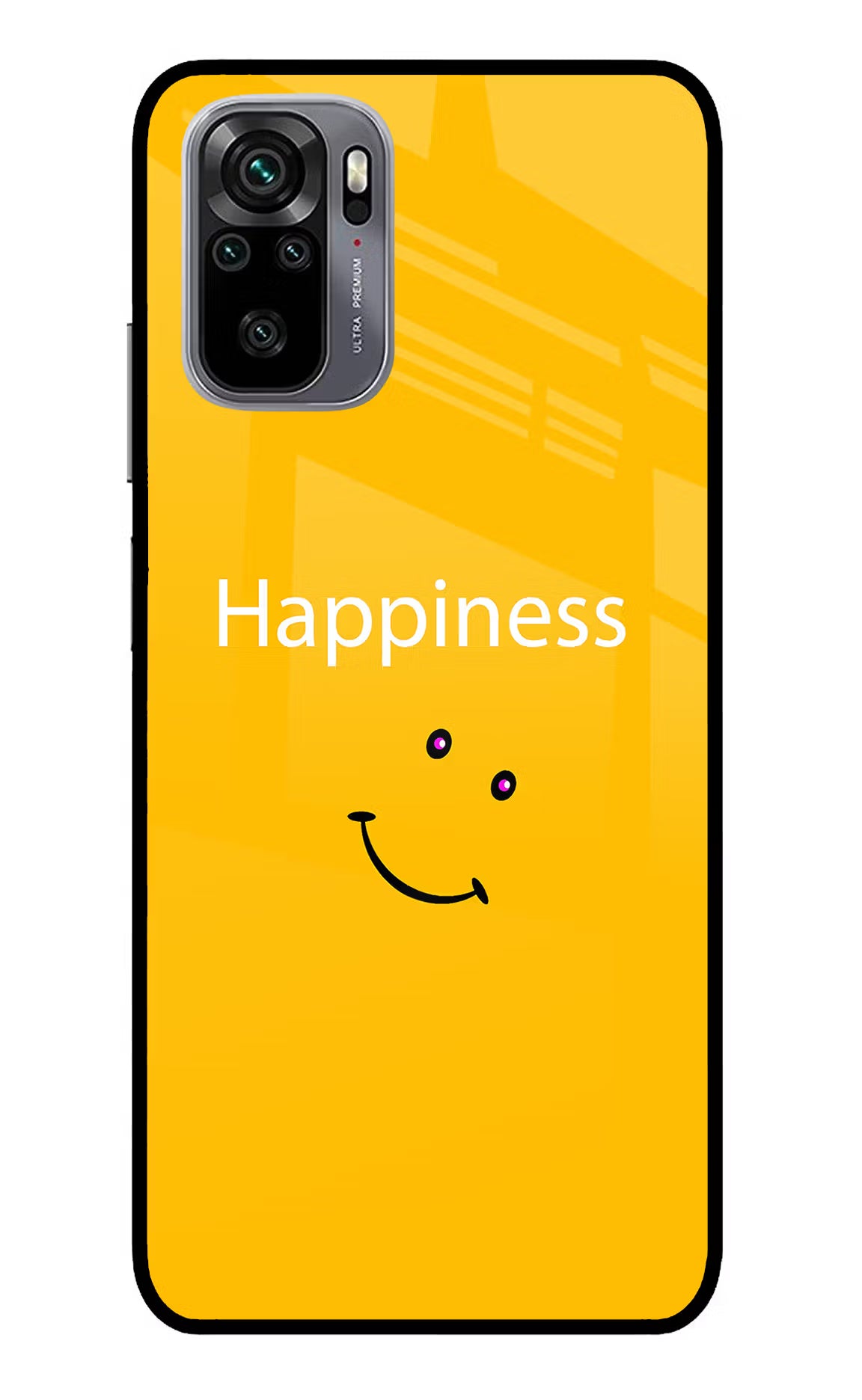 Happiness With Smiley Redmi Note 11 SE Glass Case Back Cover by Casekaro