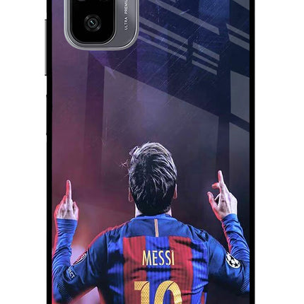 Messi Redmi Note 11 SE Glass Case Back Cover by Casekaro