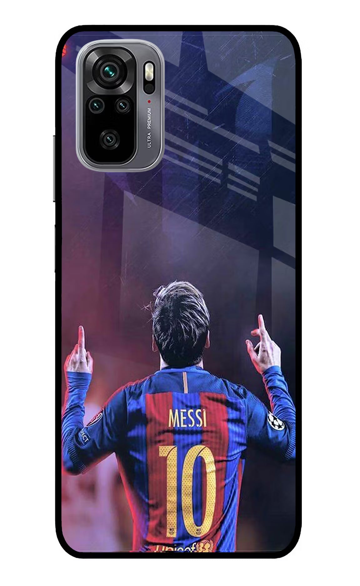 Messi Redmi Note 11 SE Glass Case Back Cover by Casekaro