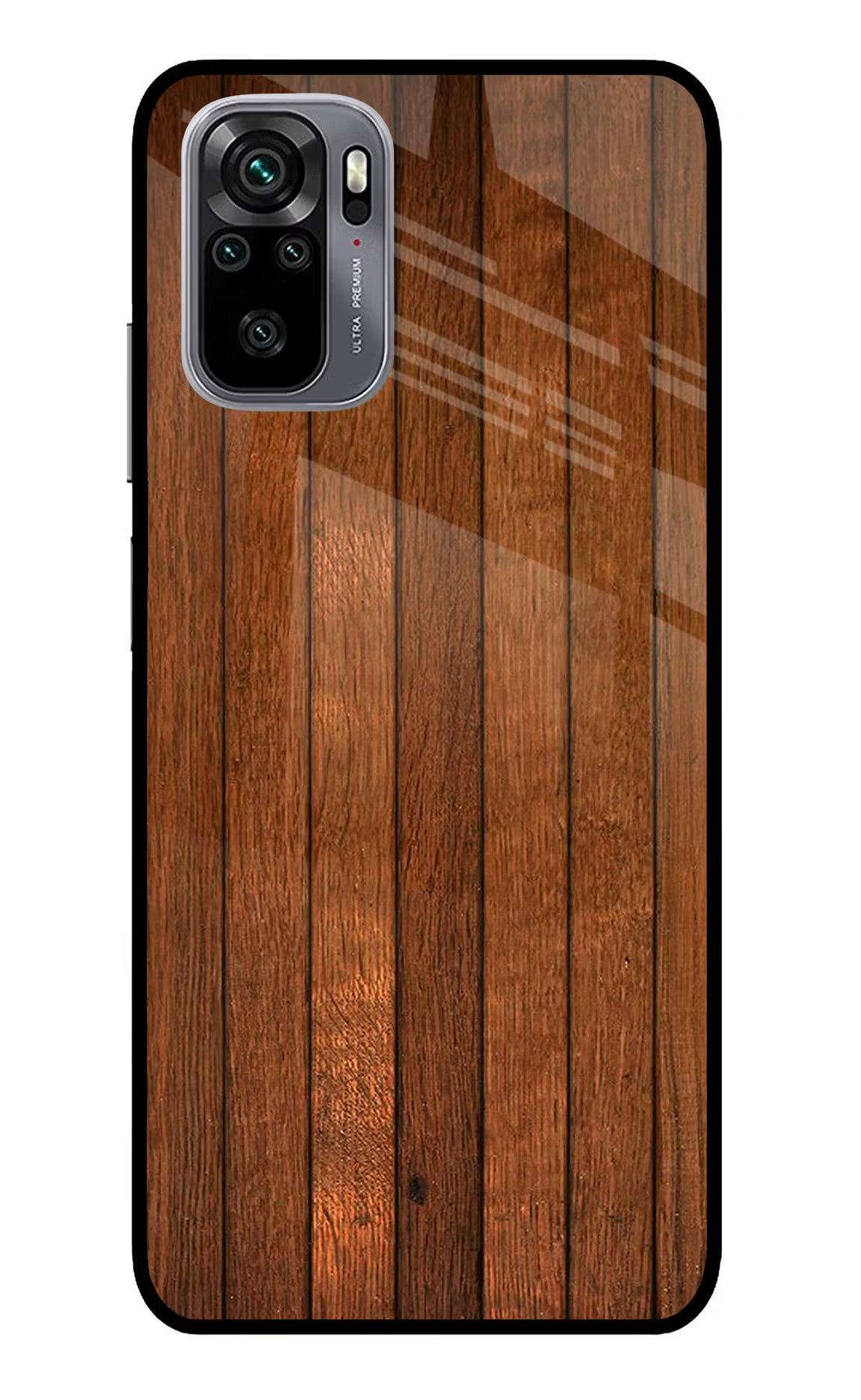 Wooden Artwork Bands Redmi Note 11 SE Glass Case