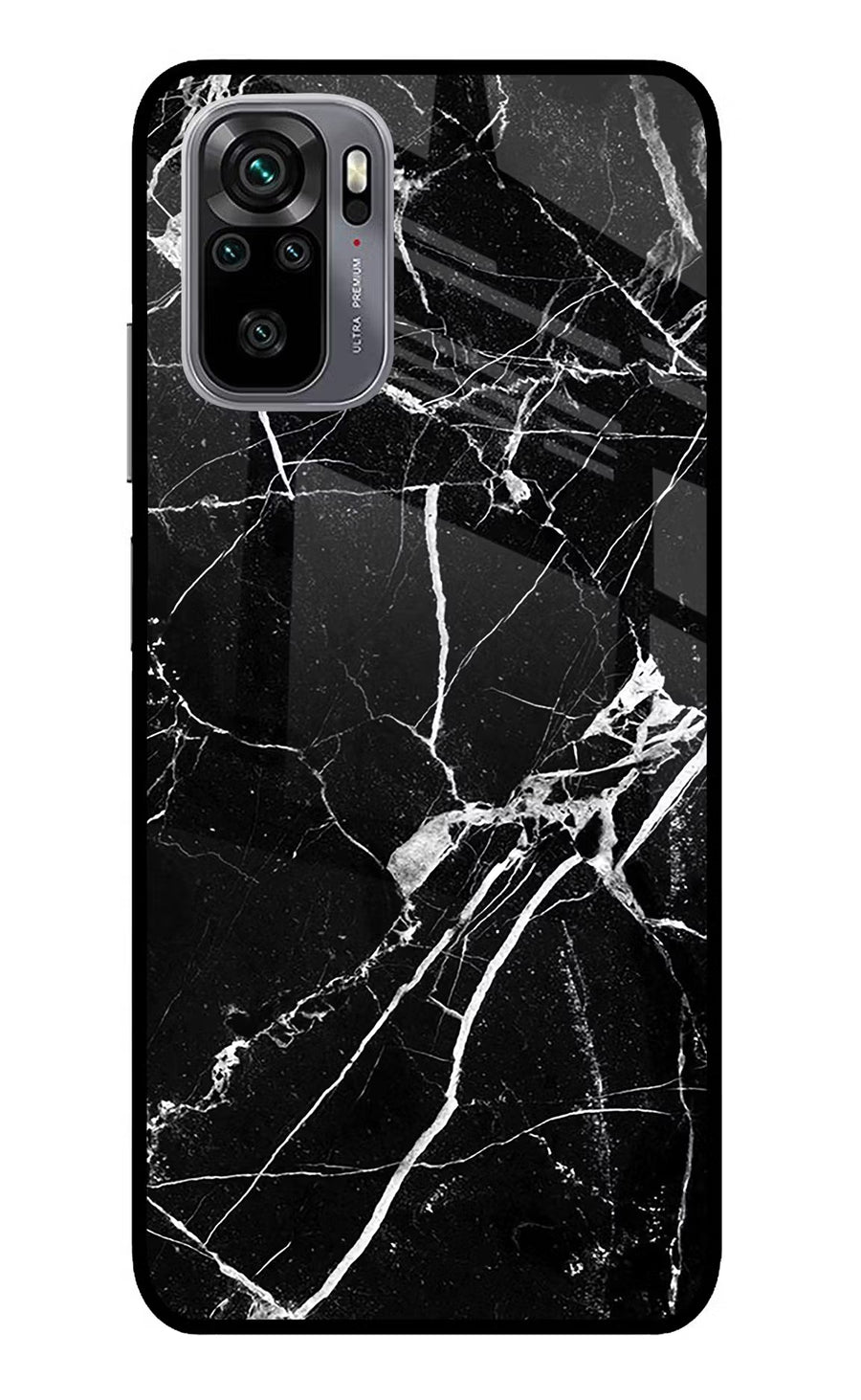 Black Marble Pattern Redmi Note 11 SE Back Cover, Glass case