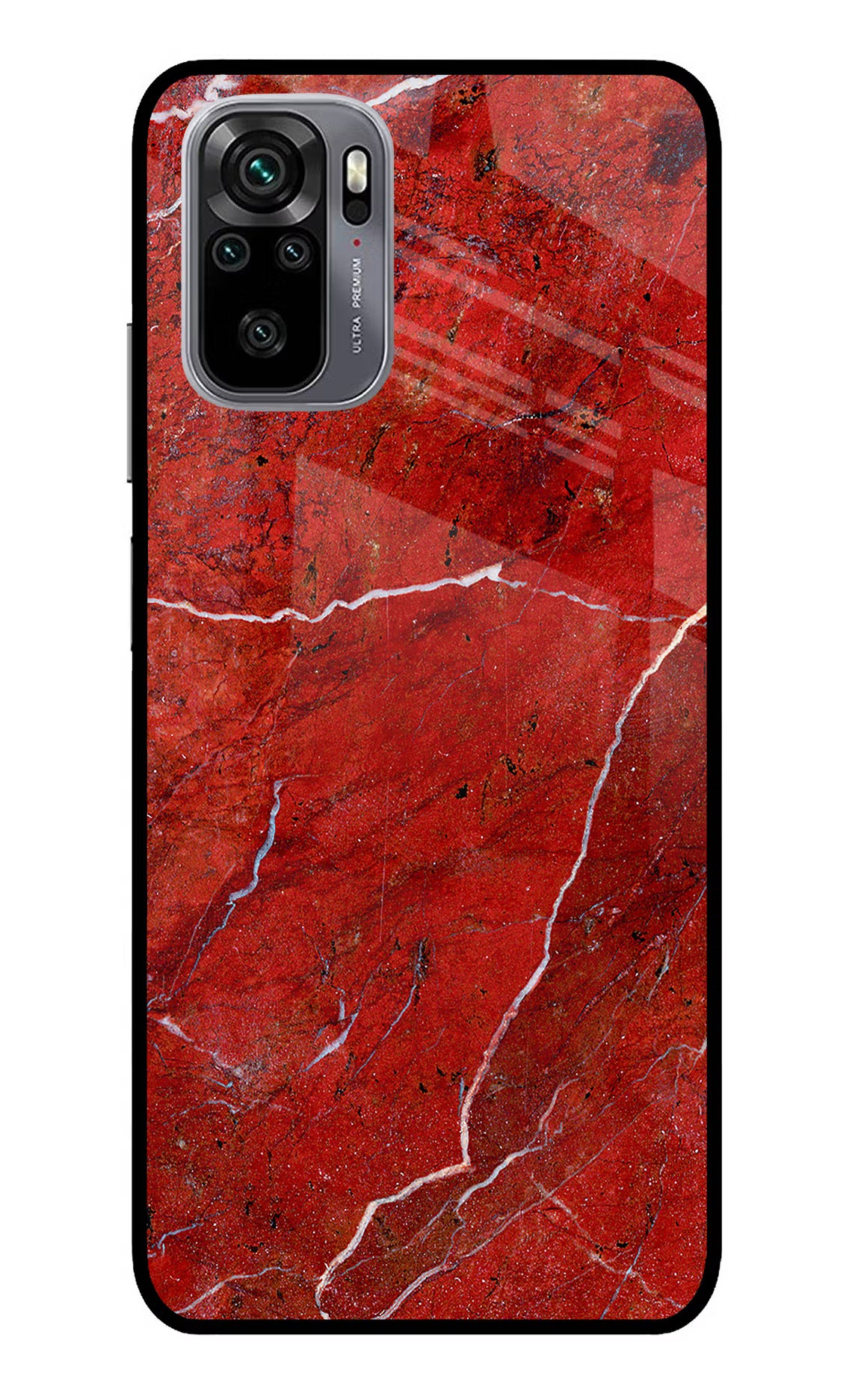 Red Marble Design Redmi Note 11 SE Glass Case