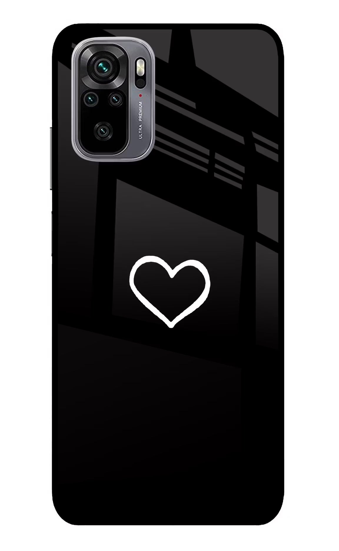 Heart Redmi Note 11 SE Glass Case Back Cover by Casekaro
