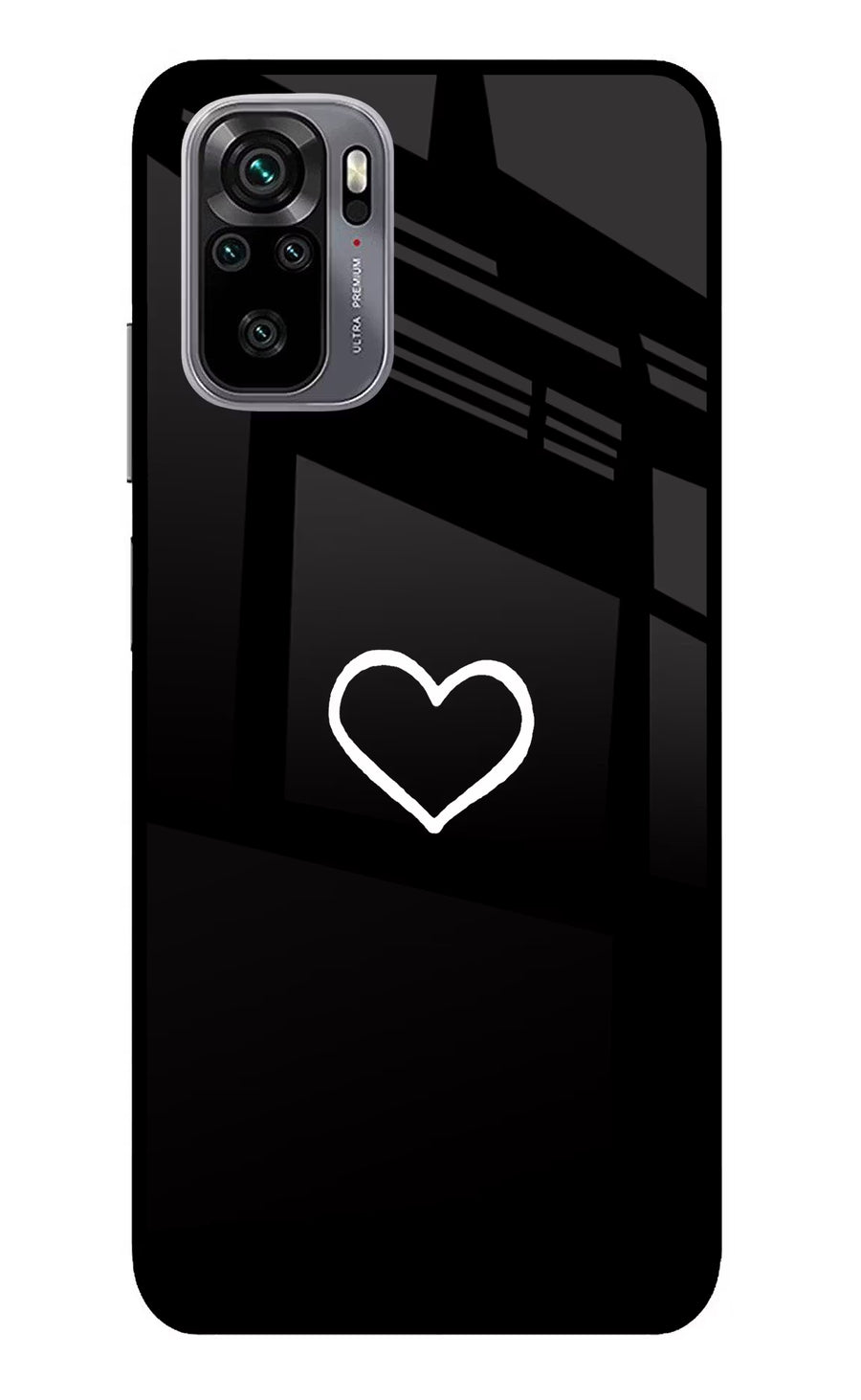 Heart Redmi Note 11 SE Back Cover, Glass case