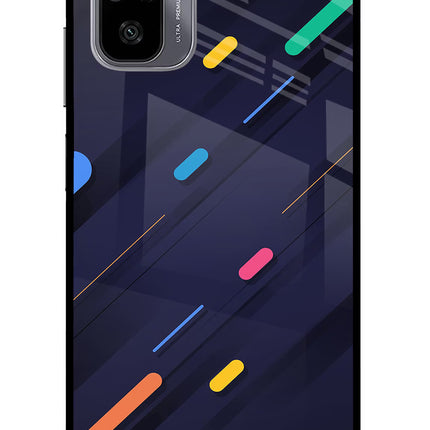 Abstract Design Redmi Note 11 SE Glass Case Back Cover by Casekaro