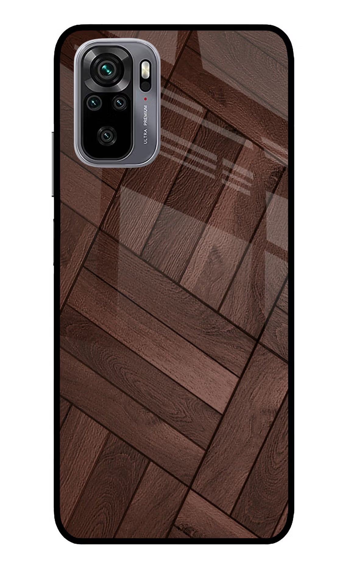 Wooden Texture Design Redmi Note 11 SE Glass Case Back Cover by Casekaro