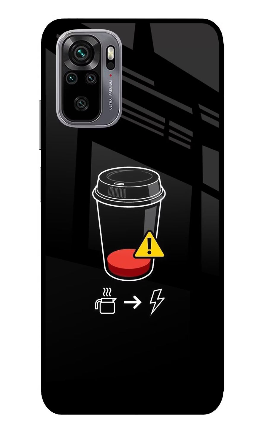 Coffee Redmi Note 11 SE Back Cover, Glass case