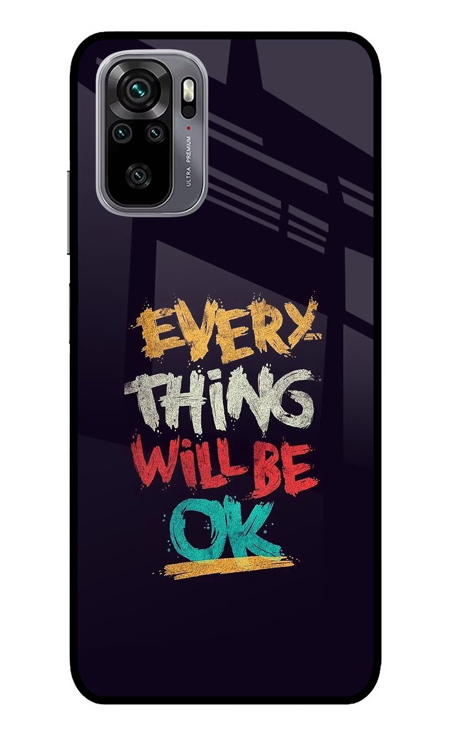 Everything Will Be Ok Redmi Note 11 SE Back Cover, Glass case