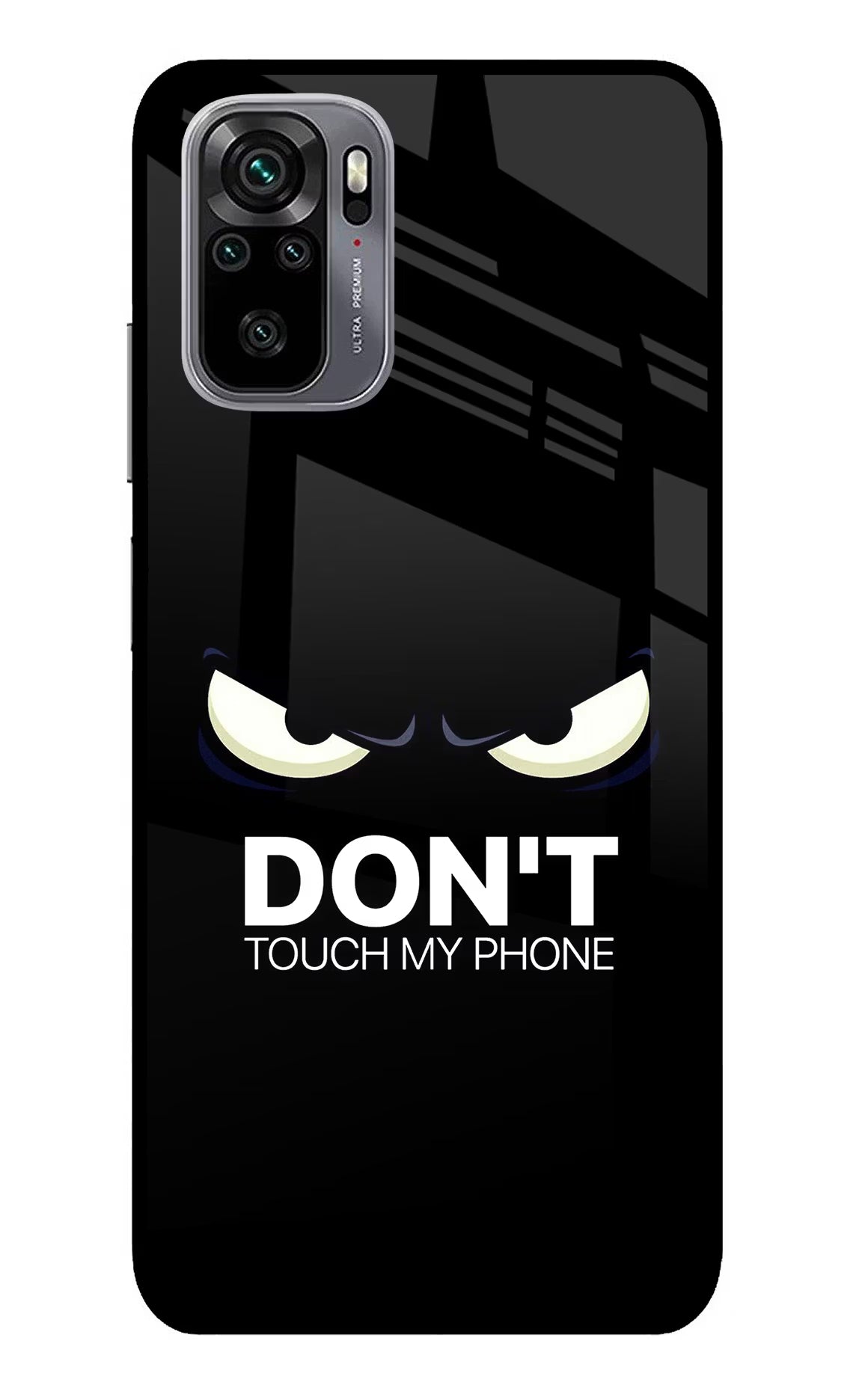 Don'T Touch My Phone Redmi Note 11 SE Glass Case Back Cover by Casekaro