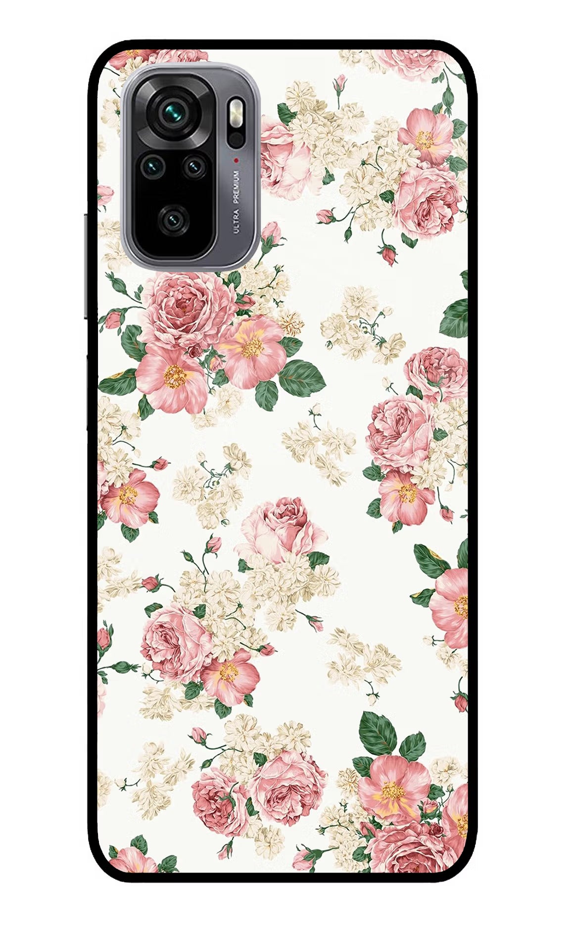 Flowers Redmi Note 11 SE Glass Case Back Cover by Casekaro