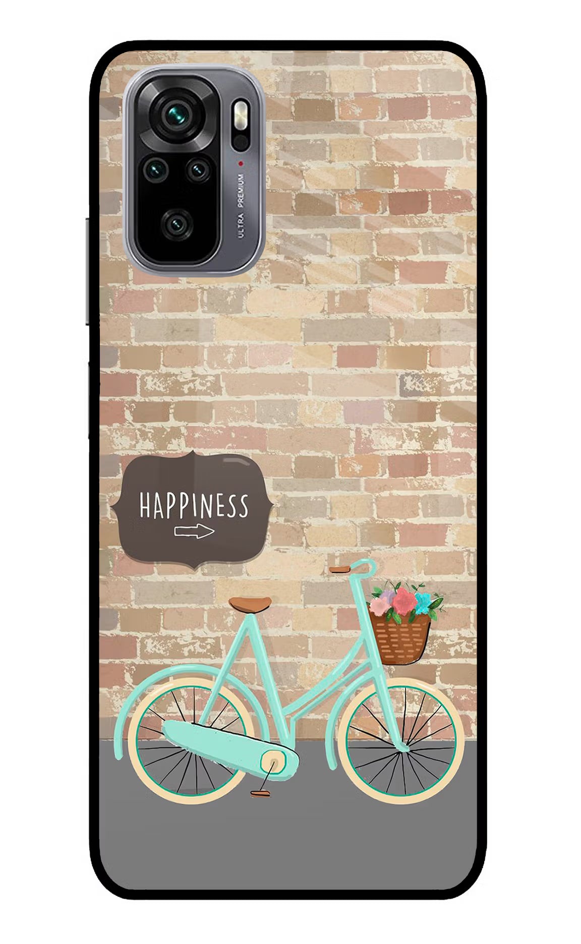 Happiness Artwork Redmi Note 11 SE Glass Case Back Cover by Casekaro