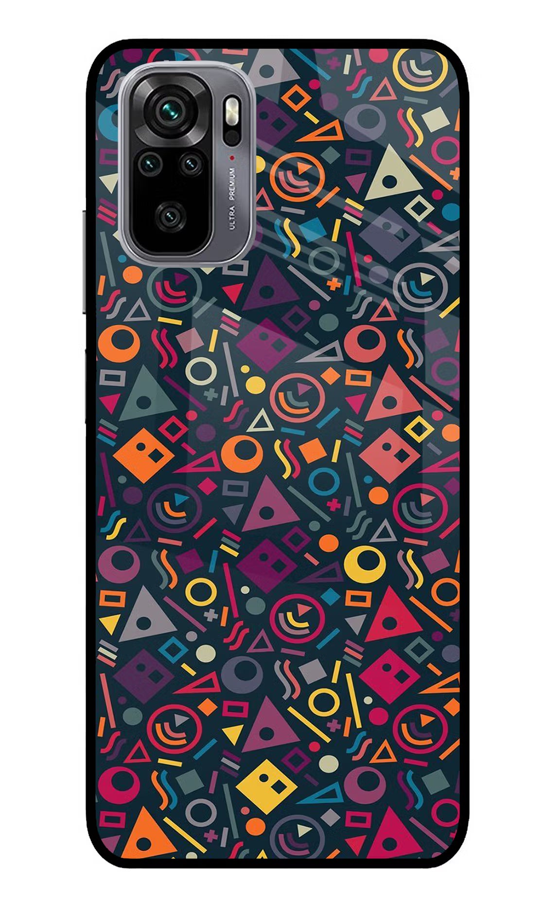 Geometric Abstract Redmi Note 11 SE Glass Case Back Cover by Casekaro