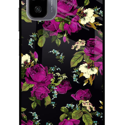 Flowers Redmi Note 11 SE Glass Case Back Cover by Casekaro