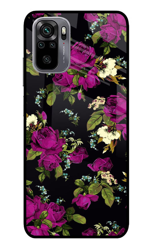 Flowers Redmi Note 11 SE Glass Case