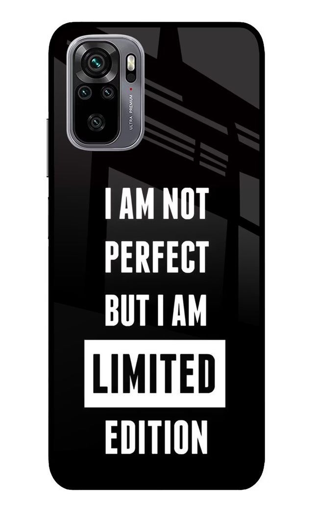 I Am Not Perfect But I Am Limited Edition Redmi Note 11 SE Glass Case