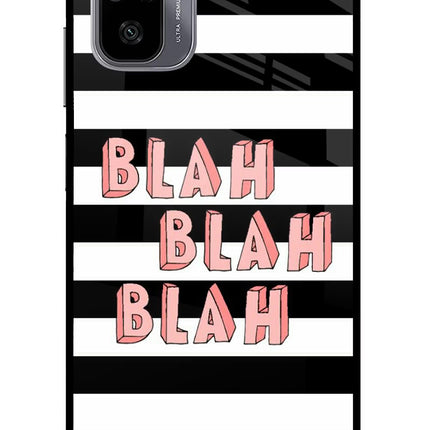 Blah Blah Blah Redmi Note 11 SE Glass Case
