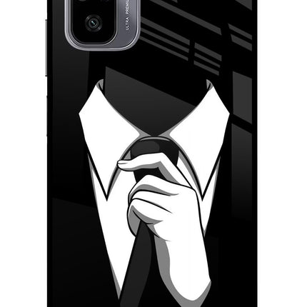 Black Tie Redmi Note 11 SE Glass Case