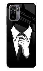 Black Tie Redmi Note 11 SE Glass Case