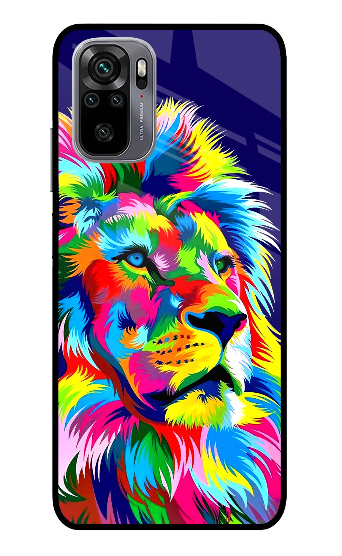 Vector Art Lion Redmi Note 11 SE Glass Case