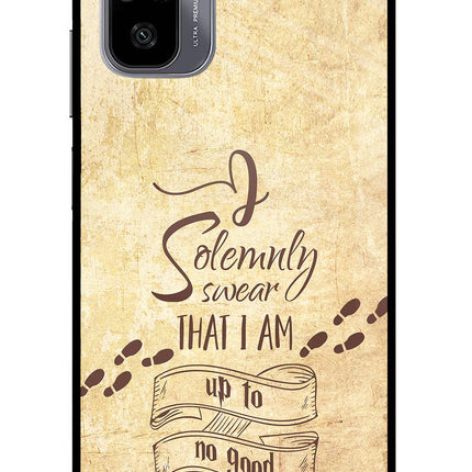 I Solemnly swear that i up to no good Redmi Note 11 SE Glass Case