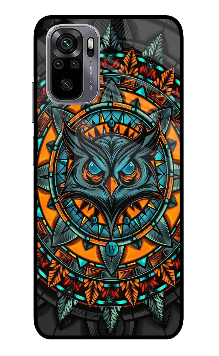 Angry Owl Art Redmi Note 11 SE Back Cover, Glass case