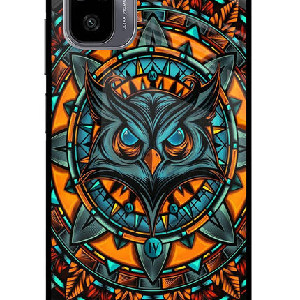 Angry Owl Art Redmi Note 11 SE Glass Case
