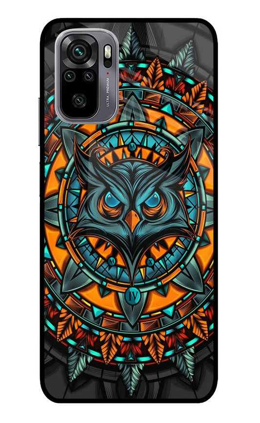 Angry Owl Art Redmi Note 11 SE Glass Case