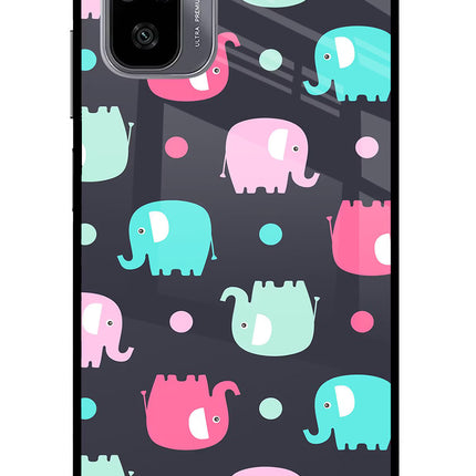 Elephants Redmi Note 11 SE Glass Case
