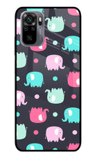 Elephants Redmi Note 11 SE Glass Case
