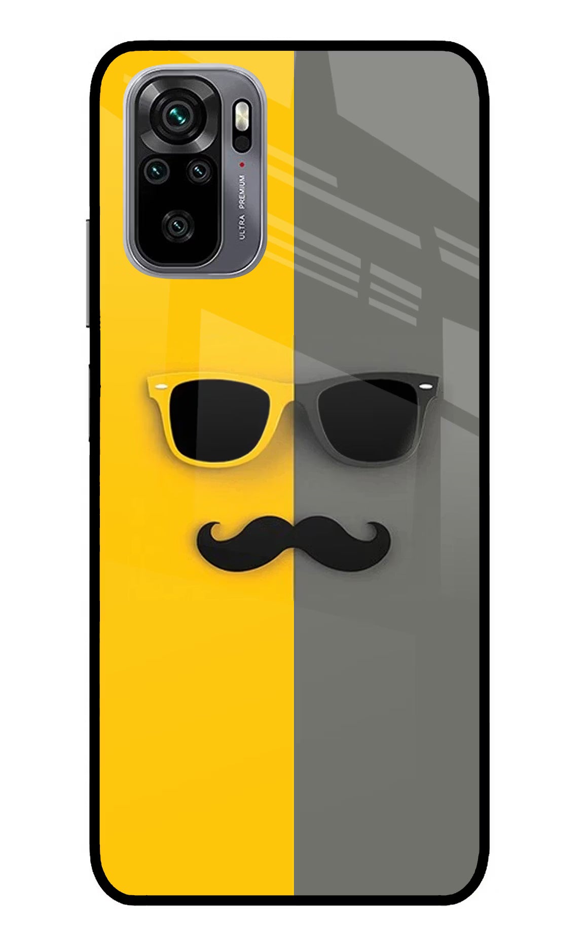 Sunglasses with Mustache Redmi Note 11 SE Glass Case