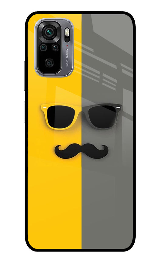 Sunglasses with Mustache Redmi Note 11 SE Glass Case