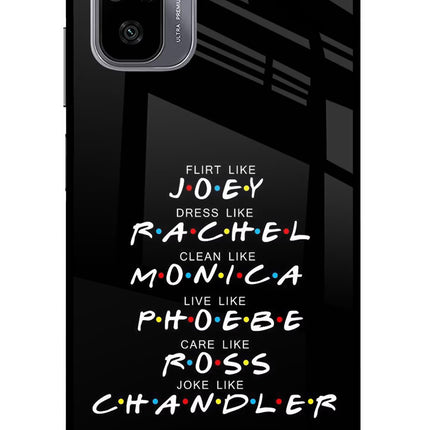FRIENDS Character Redmi Note 11 SE Glass Case