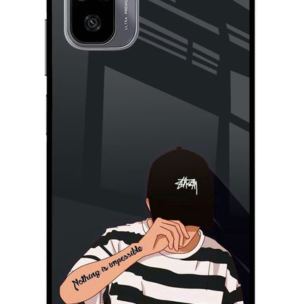 Aesthetic Boy Redmi Note 11 SE Glass Case
