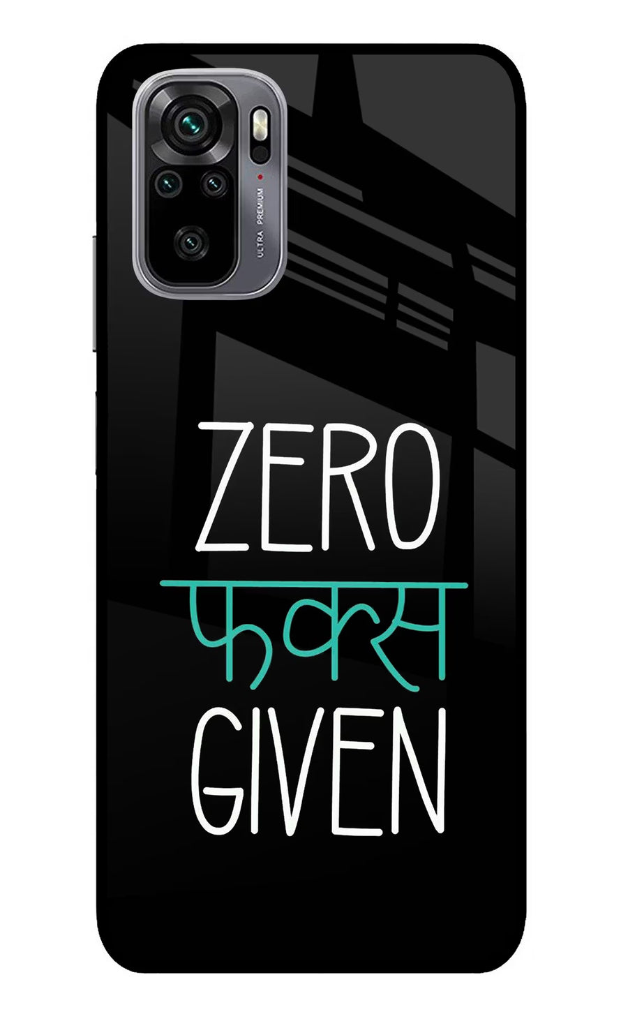 Zero Fucks Given Redmi Note 11 SE Back Cover, Glass case