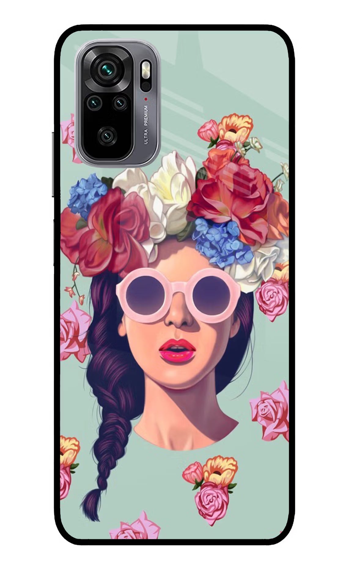 Pretty Girl Redmi Note 11 SE Glass Case Back Cover by Casekaro