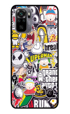 Sticker Bomb Redmi Note 11 SE Glass Case