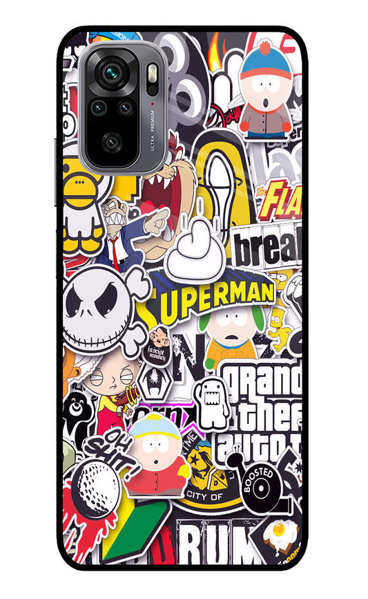 Sticker Bomb Redmi Note 11 SE Glass Case