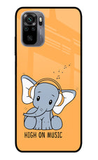 High On Music Redmi Note 11 SE Glass Case