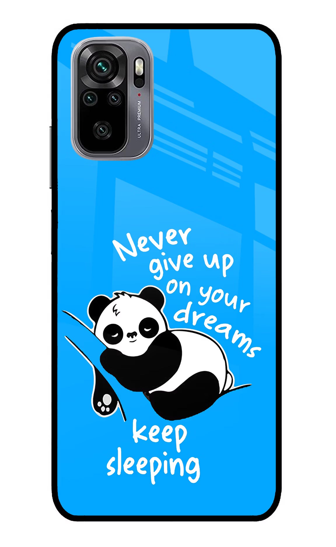 Keep Sleeping Redmi Note 11 SE Glass Case Back Cover by Casekaro